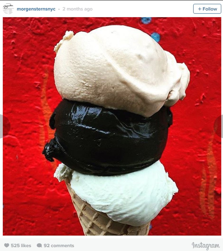 Crni sladoled | Author: Instagram screenshot