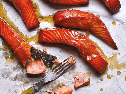 salmon candy, kandirani losos