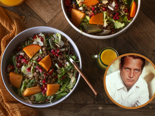 salata, dresing, vinaigrette, paul newman