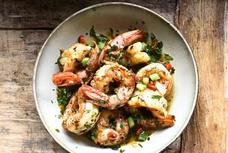 chimichurri kozice