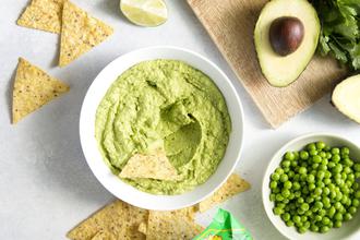 guacamole s graškom