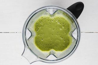 zeleni smoothie, smoothie s graškom
