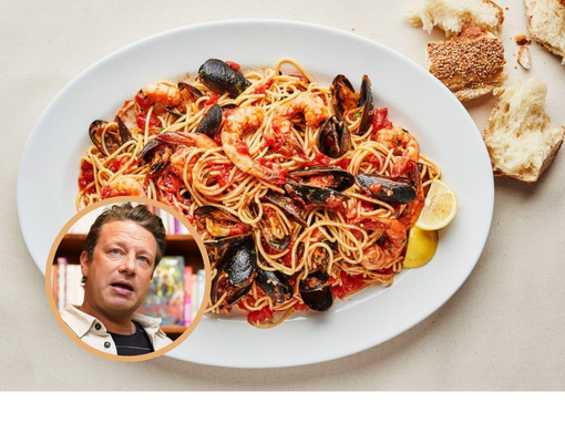 špageti, morski plodovi, jamie oliver