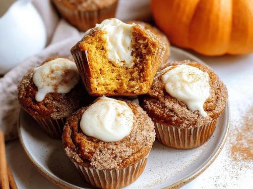 Kao iz Starbucksa: sočni muffini od bundeve s punjenjem od krem sira