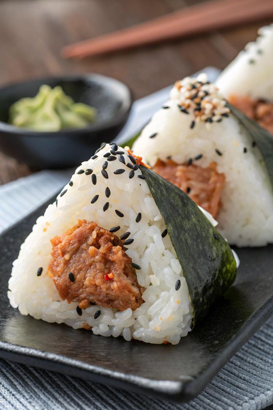 onigirazu, sushi sendvič | Author: Ally Sanders∣ Dinner Ideas/Pinterest