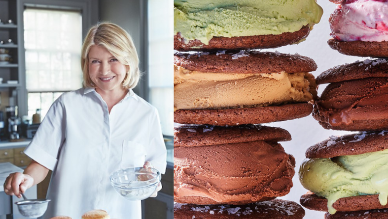 martha stewart, sladoledni sendvič