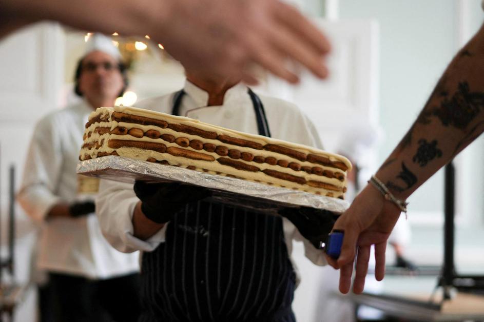 Guinness World Record for the longest tiramisu, in London