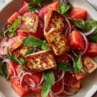 salata od lubenice i grilanog halloumi sira