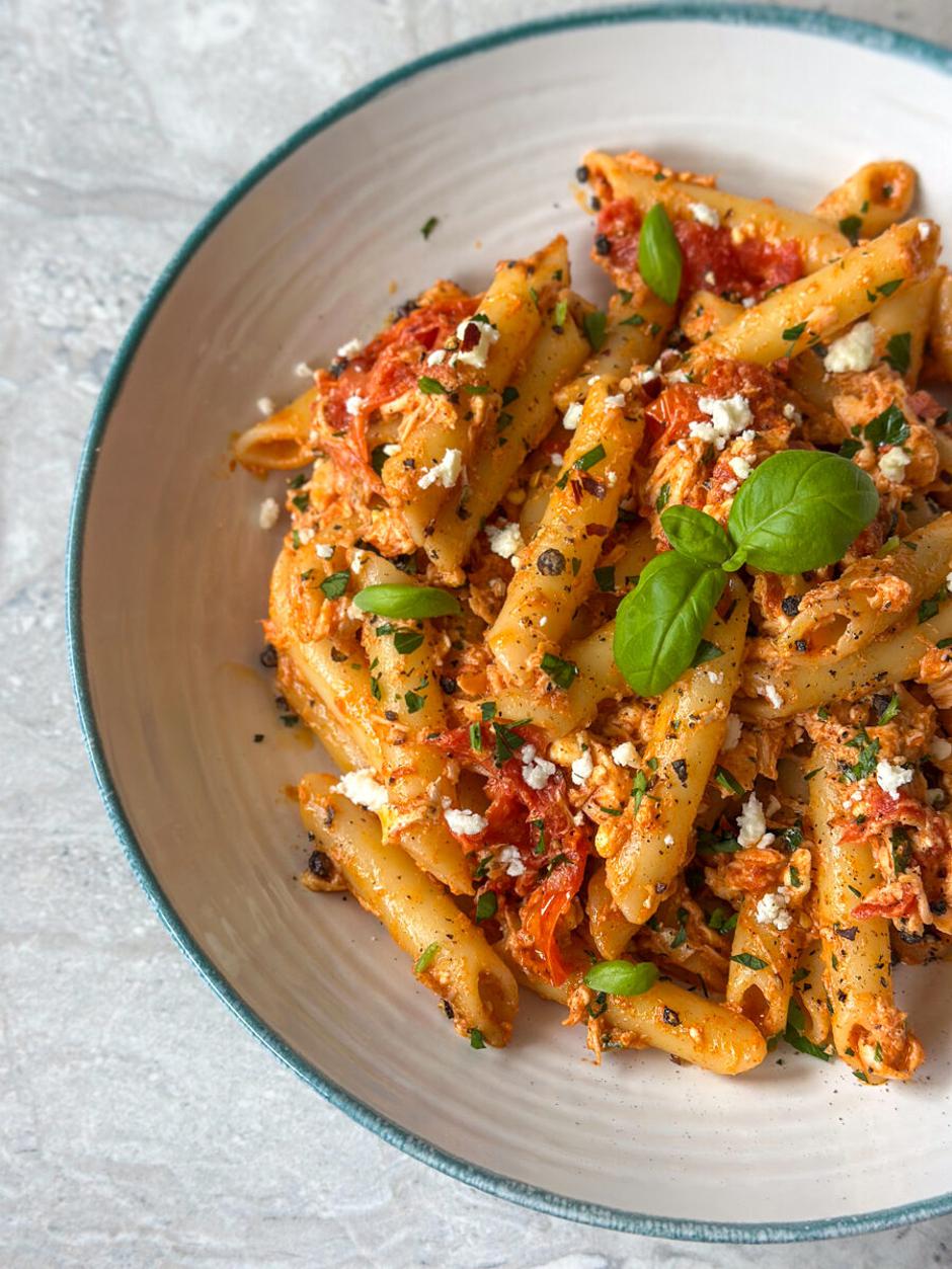 salmon feta pasta | Author: Maja's Recipes/Pinterest