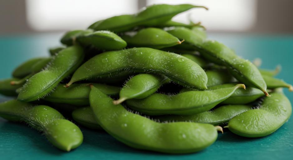 Edamame pile close up fresh green soybean snack | Author: Ahmad Juliyanto / Vecteezy
