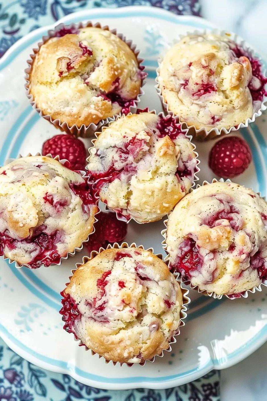 cheesecake muffini s malinama | Author: No Dash of Gluten/Pinterest