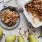 crumble s kruškama