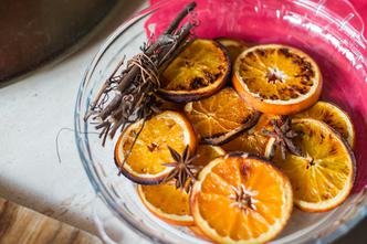 sušene kriške naranče, ukrasi