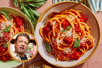 špageti, umak od rajčice, jamie oliver