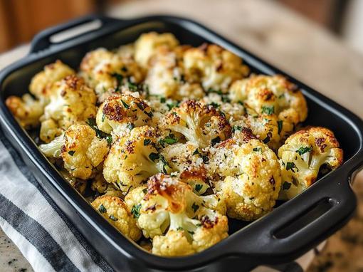 Zapečena cvjetača s češnjakom i parmezanom