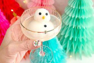 melting snowman mimosa