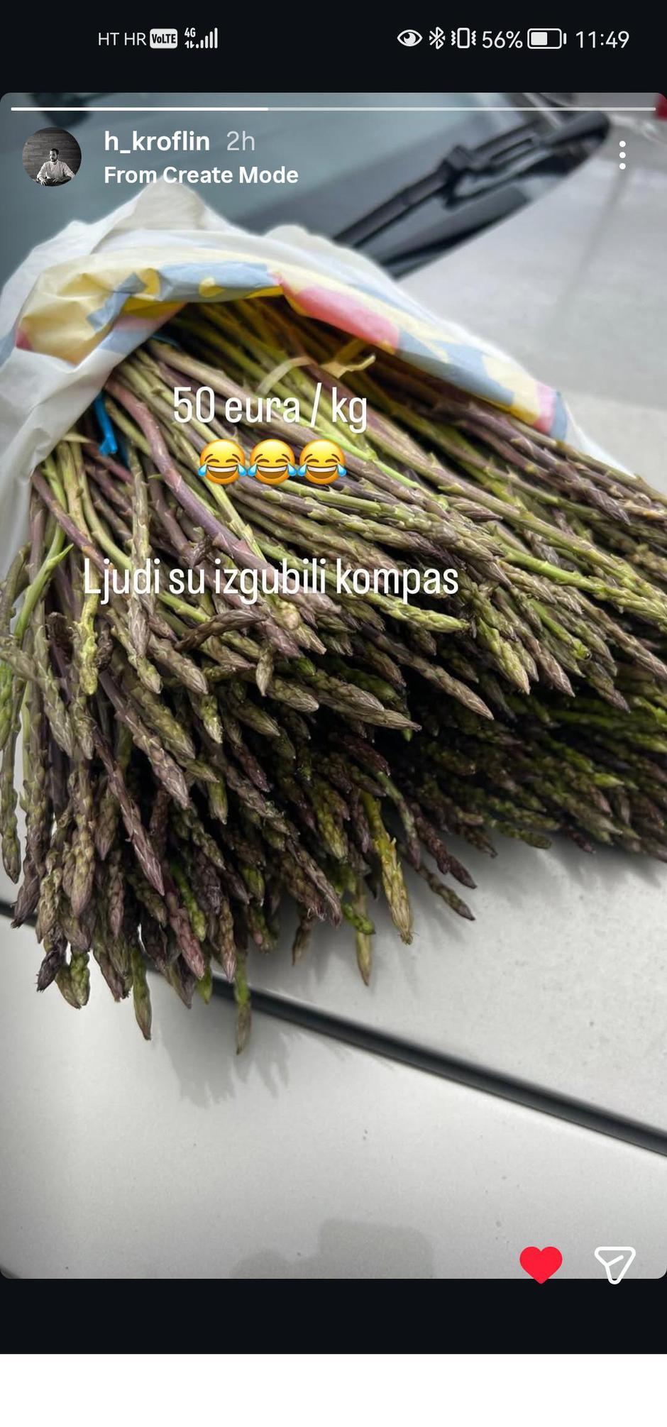 divlje šparoge, hrvoje kroflin | Author: Instagram @h_kroflin