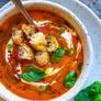 juha od pečenih crvenih paprika