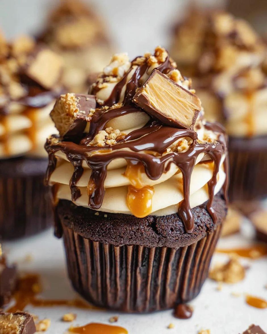 snickers cupcakes | Author: Macxel With Chef Linda/Pinterest
