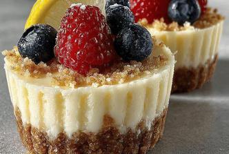 Limun cheesecake košarice s jogurtom