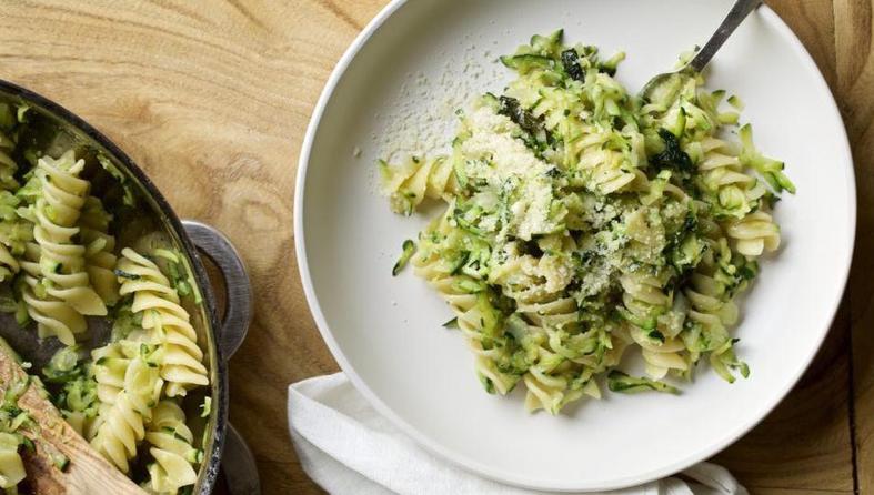 fusilli, tikvice