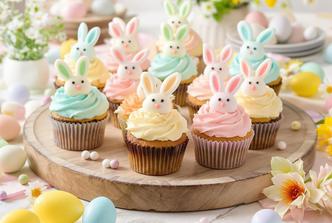 cupcakes, uskrs, zečići