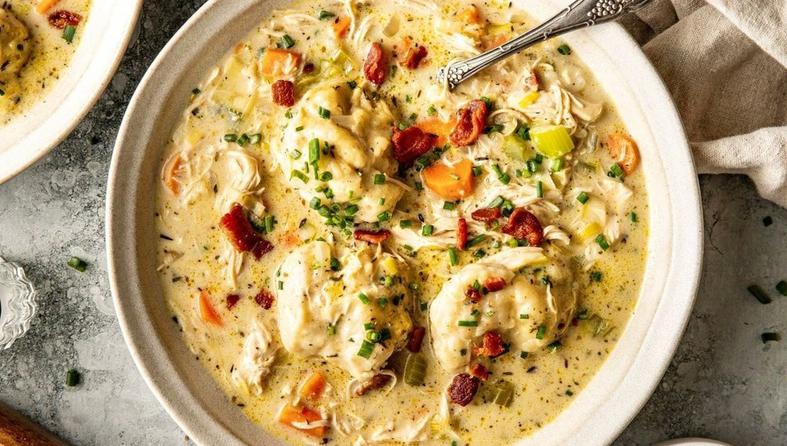 pileća krem juha s noklicama