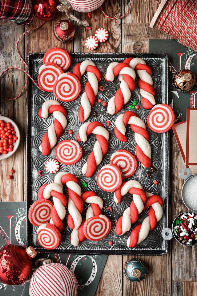 candy cane keksići