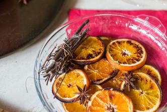 sušene kriške naranče, ukrasi