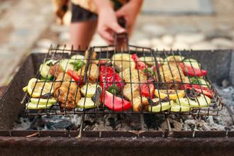 grill, povrće, roštilj