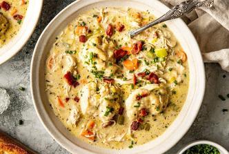 pileća krem juha s noklicama