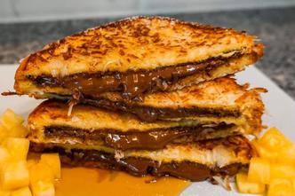 slatki pohani kruh s nutellom