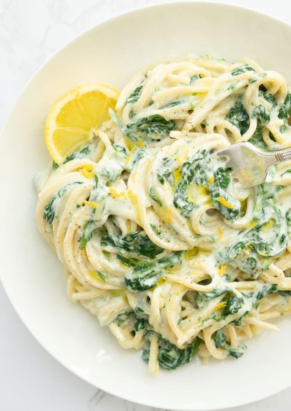 špageti s limunom i ricottom | Author: The Clever Meal/Pinterest