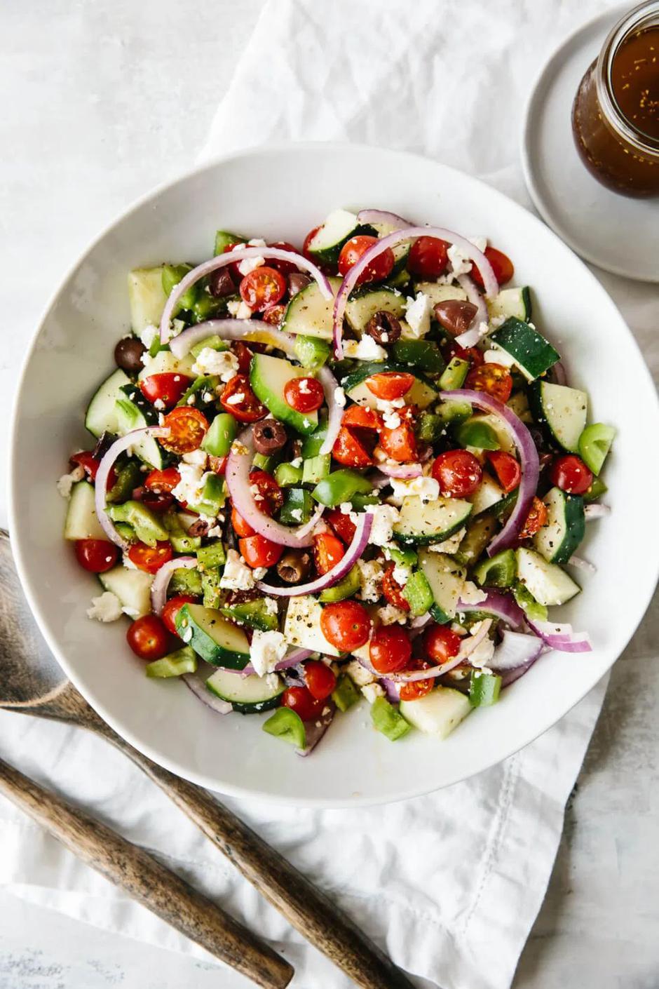 grčka salata | Author: Downshiftology/Pinterest