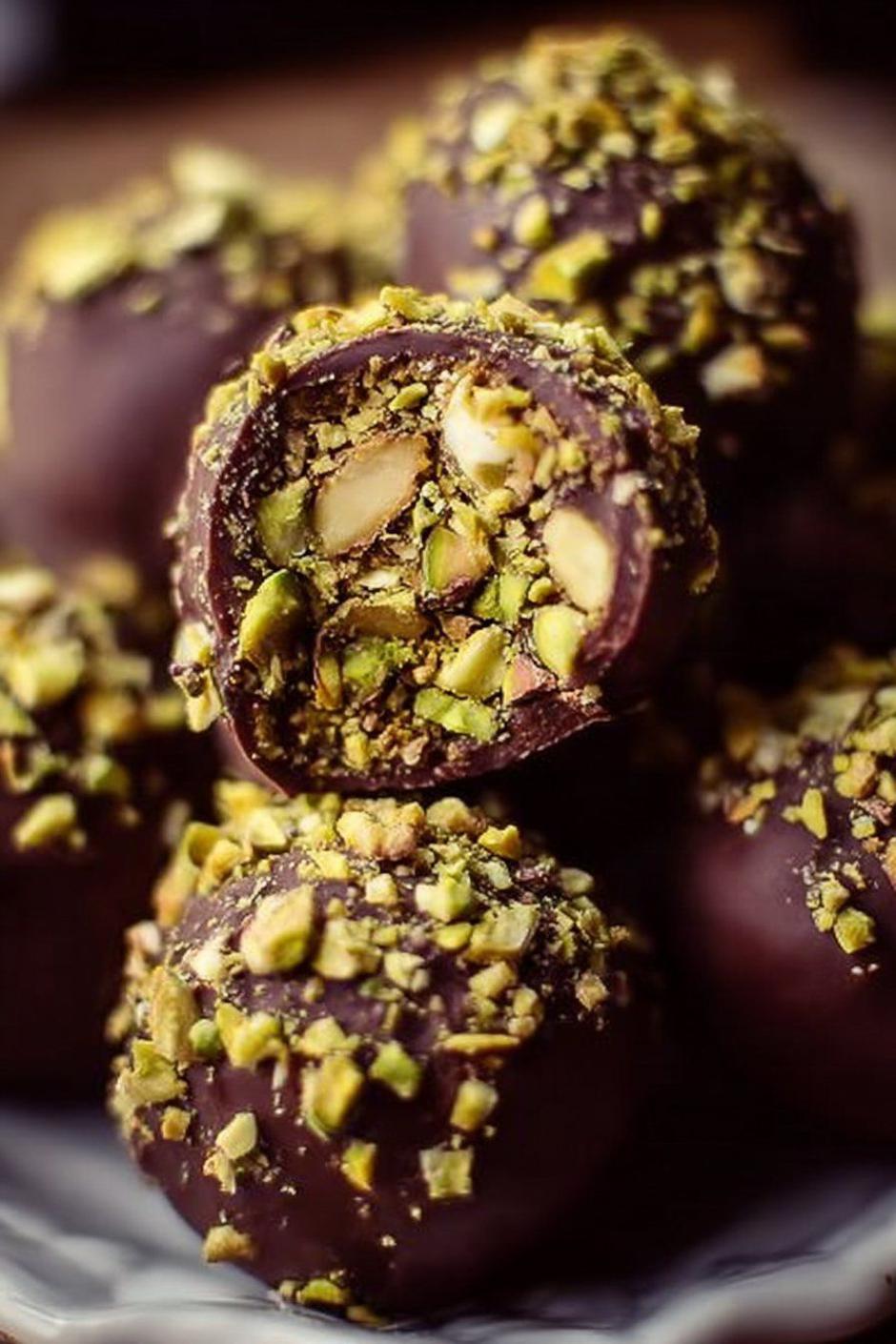 kuglice od čokolade i pistacije | Author: Hella Recipe/Pinterest