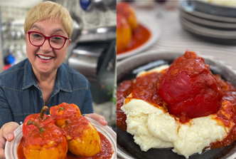 lidia bastianich, punjene paprike