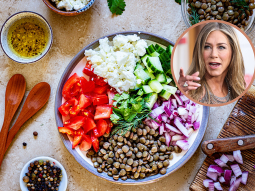 salata od leće, jennifer aniston