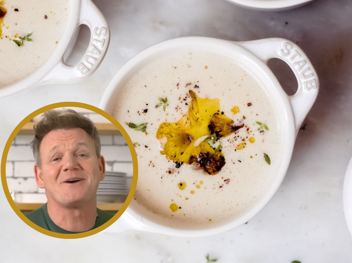 gordon ramsay, juha od cvjetače sa smeđim maslacem