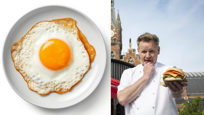 gordon ramsay, jaje na oko