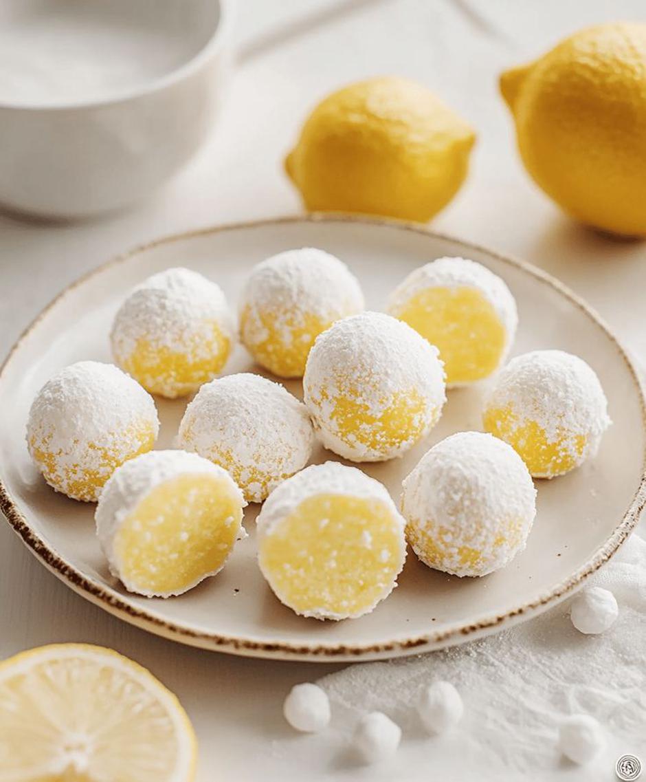 Domaće limun kuglice od bijele čokolade | Author: @amandarecipee Pinterest