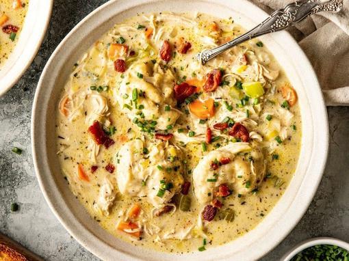 pileća krem juha s noklicama