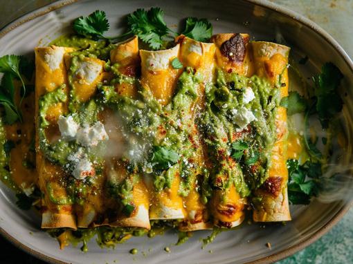 zelene enchilade, enchiladas verdes