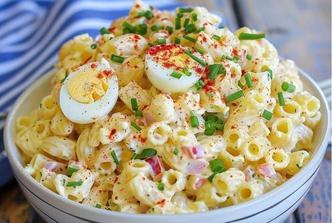 salata od tjestenine i kuhanih jaja