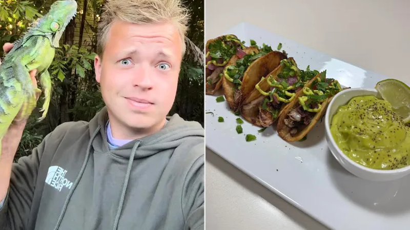 Tiktoker od invazivne vrste iguane napravio tacose