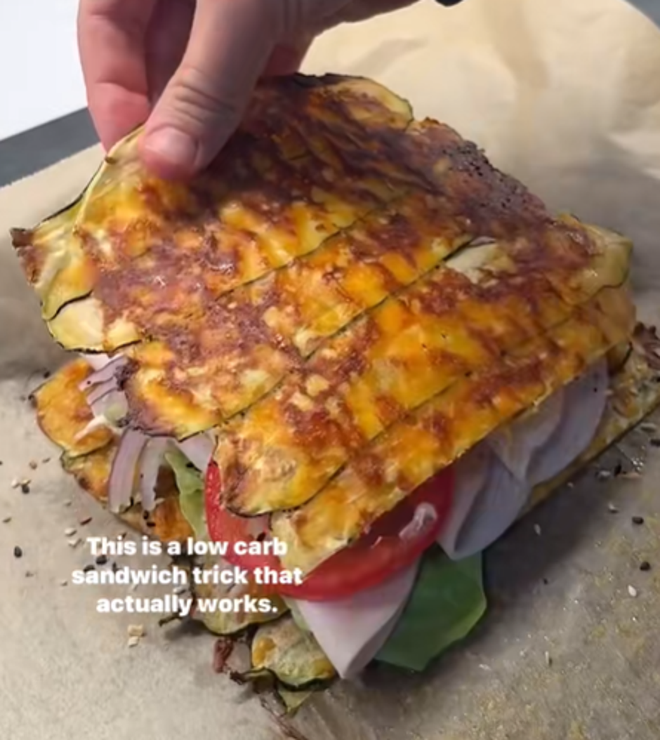 zucchini breadwich | Author: TikTok @ketorecipes