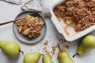 crumble s kruškama