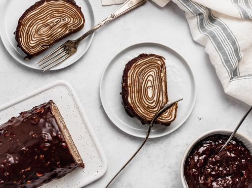 čokoladna rolada od palačinki
