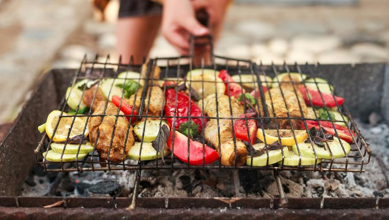 grill, povrće, roštilj
