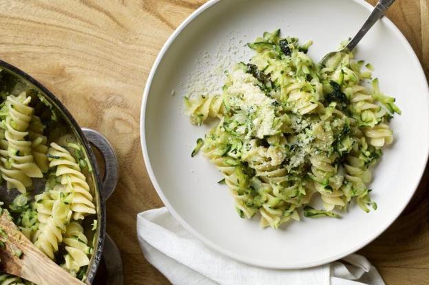 fusilli, tikvice