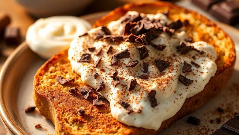 Tost s čokoladom i ricottom